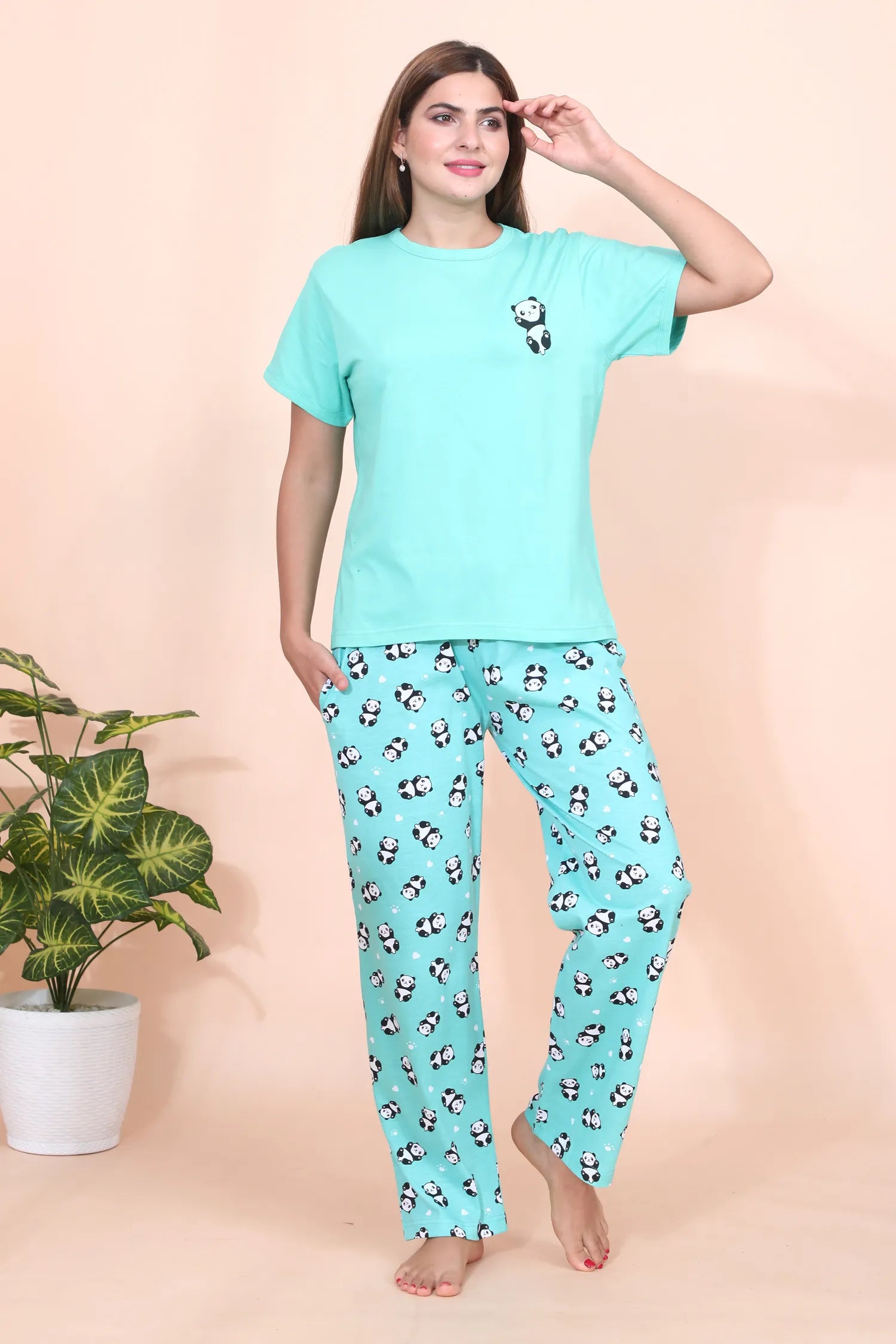 Velure Fashionable Panda Pajama Set