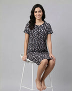 Velure Midnight Meadow Ditsy Floral Short Nighty