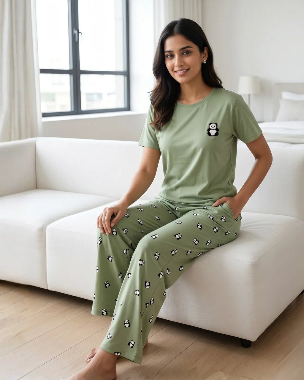Velure Panda Cuddles Pajama Set
