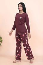 Velure Adorable  Candy Print Full Sleeves Pajama Set