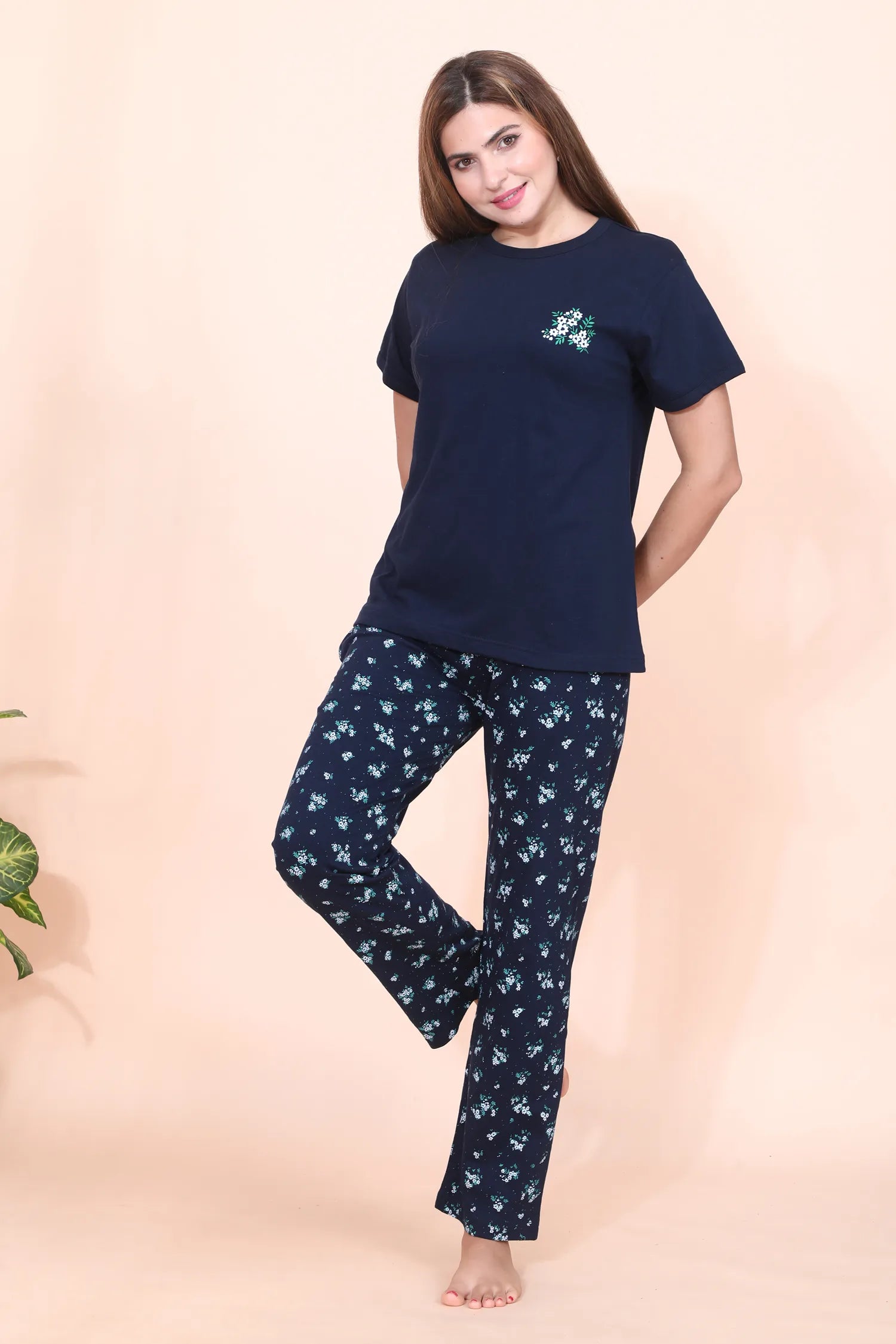 Velure Floral Printed Pajama Set