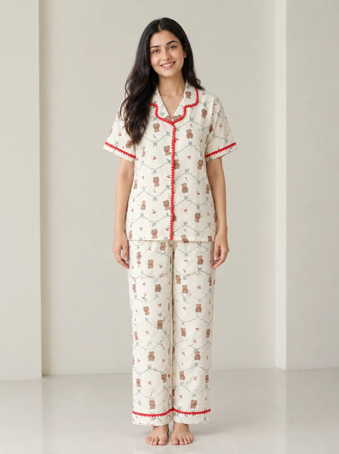 Velure Teddy Snuggles  Night Suit