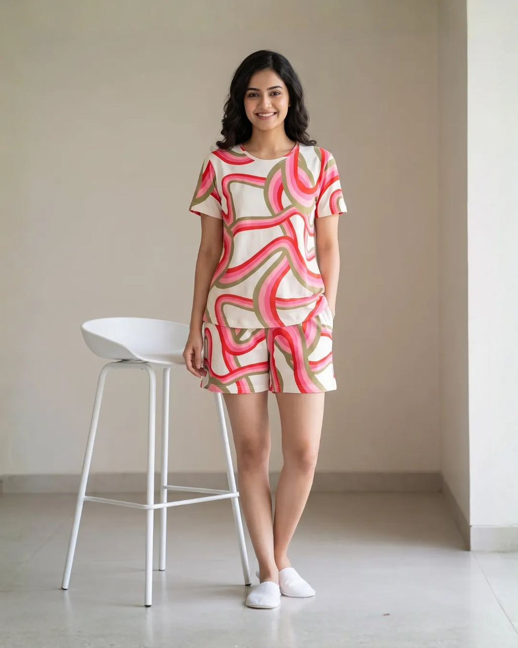 Velure Candy Swirl Shorts Set