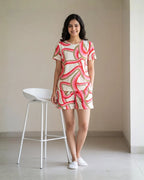 Velure Candy Swirl Shorts Set