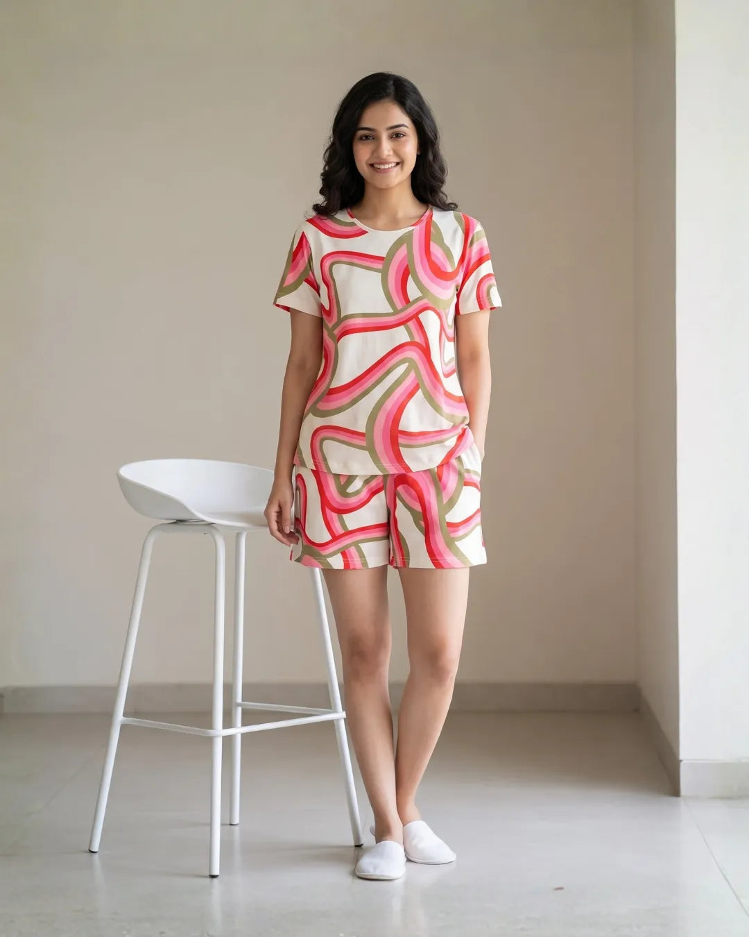 Velure Candy Swirl Shorts Set