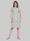 Velure Fashionable All-Over Heart Print Short Nighty