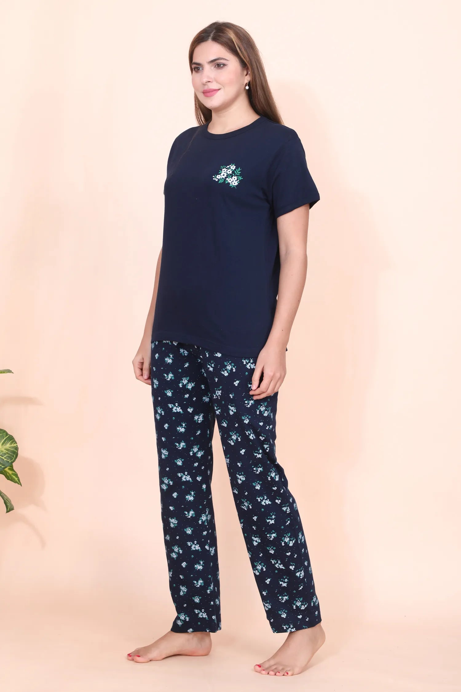 Velure Floral Printed Pajama Set
