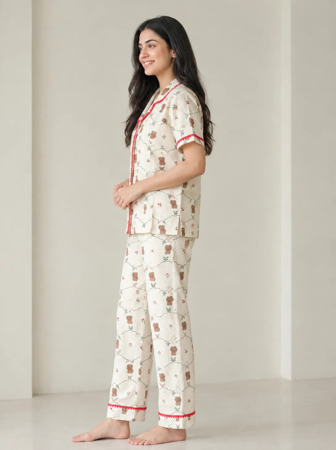 Velure Teddy Snuggles  Night Suit
