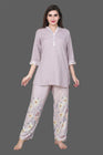 Velure Sleek Floral Print Kurti Style Night Suit