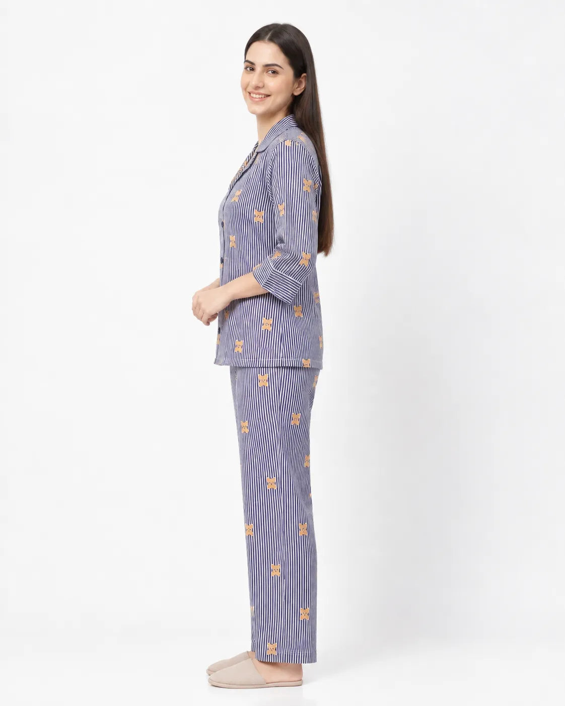 Velure Berry Bear Hug Night Suit