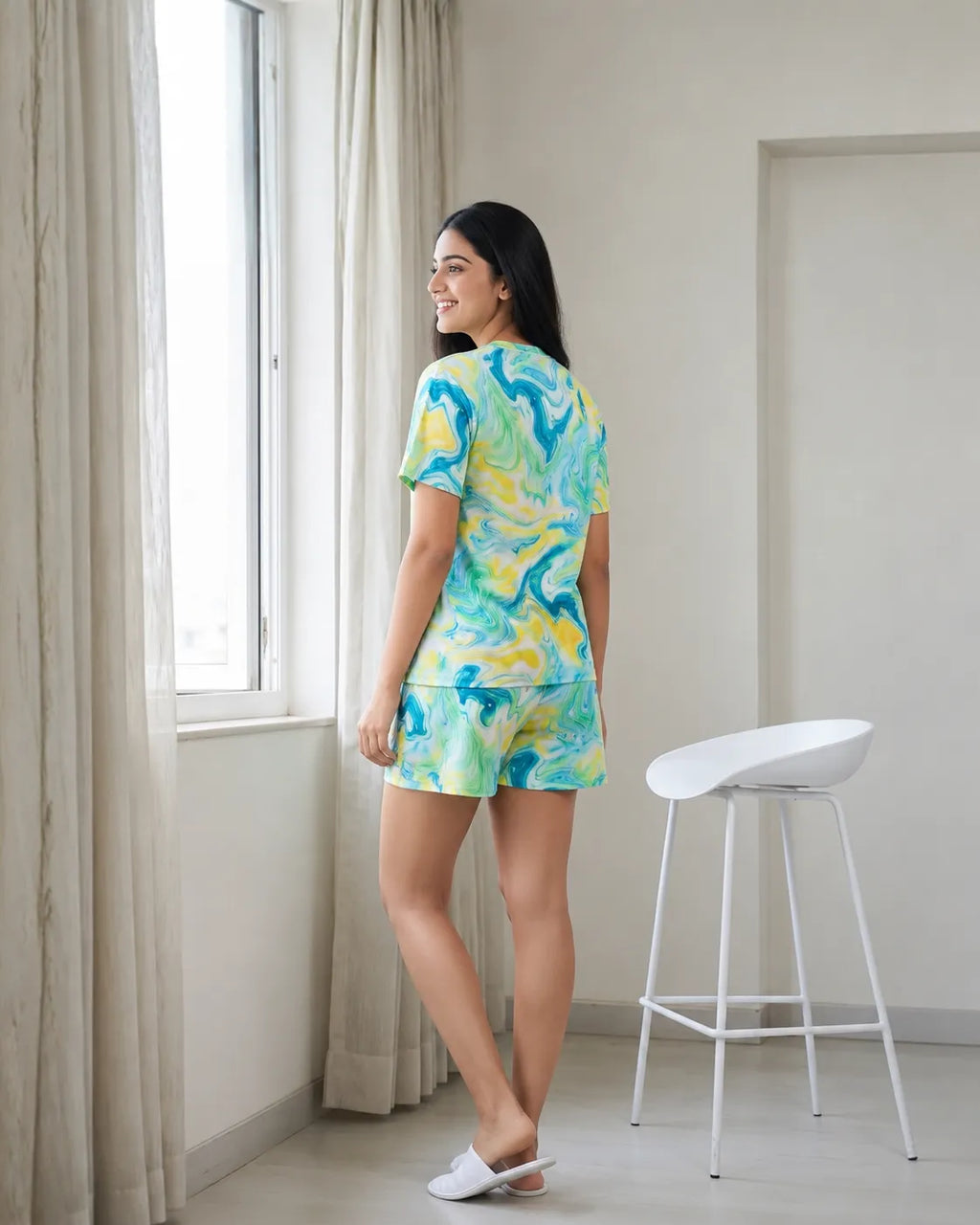 Velure Marble Mist Shorts Set
