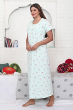 Velure Adorable Floral Print Hosiery Nighty