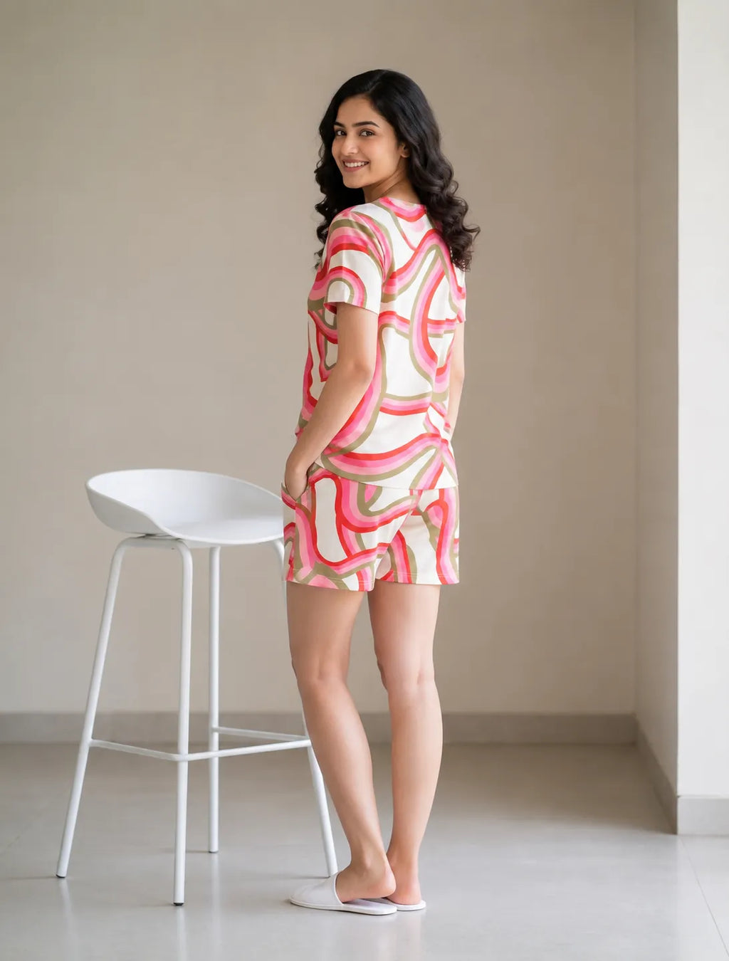 Velure Candy Swirl Shorts Set