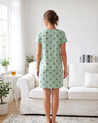 Velure Retro TV Print Short Nighty