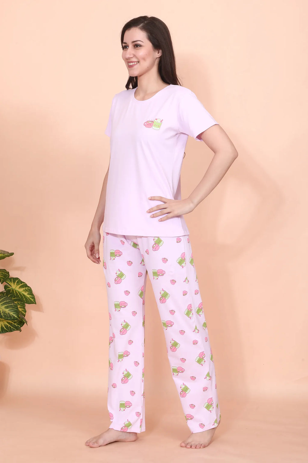 Velure Cute Boba Doodle Pajama Set