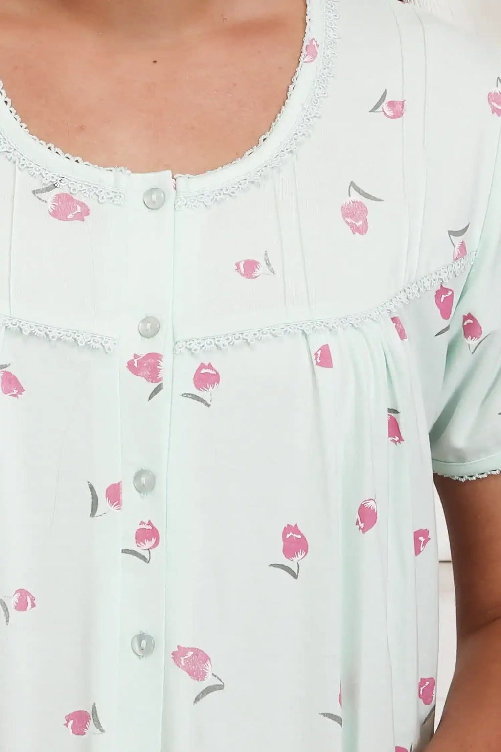 Velure Adorable Floral Print Hosiery Nighty