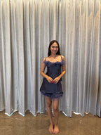 Velure Adorable Grey Spaghetti Shorts Set