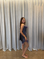 Velure Adorable Grey Spaghetti Shorts Set