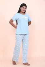 Velure Cute Cartoon Polar Bear Printed Pajama Set
