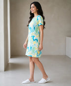 Velure Aqua Swirl Short Nighty