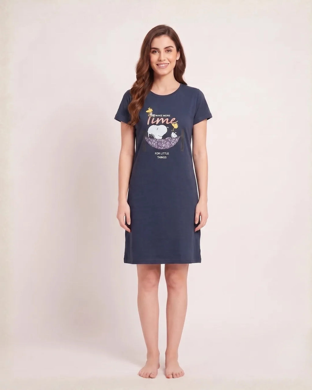 Velure Midnight Snooze Snoopy Short Nighty