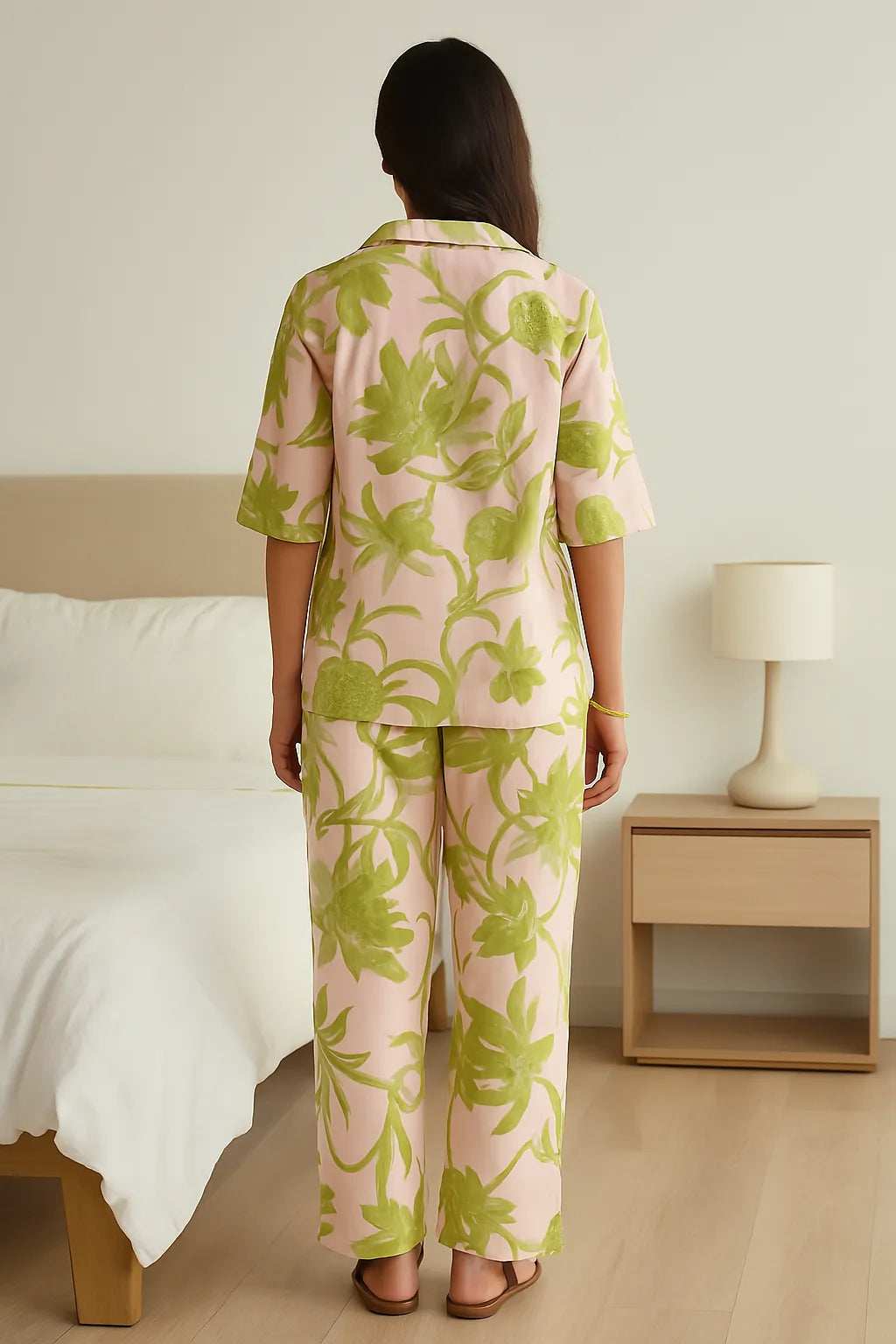 Velure Charming Floral Cotton Night Suit