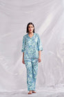 Velure Tellus Swirl Print Satin Co-ord Set