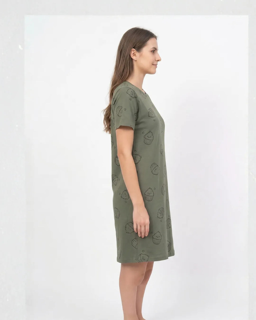 Velure Matcha Cupcake Short Nighty