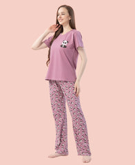 Velure Playful Panda Printed Pajama Set