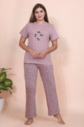 Velure Trendy Comfort Pajama Set - Velure - - Cotton, Full Length Pant, Half Sleeves, Round neck nightsuit