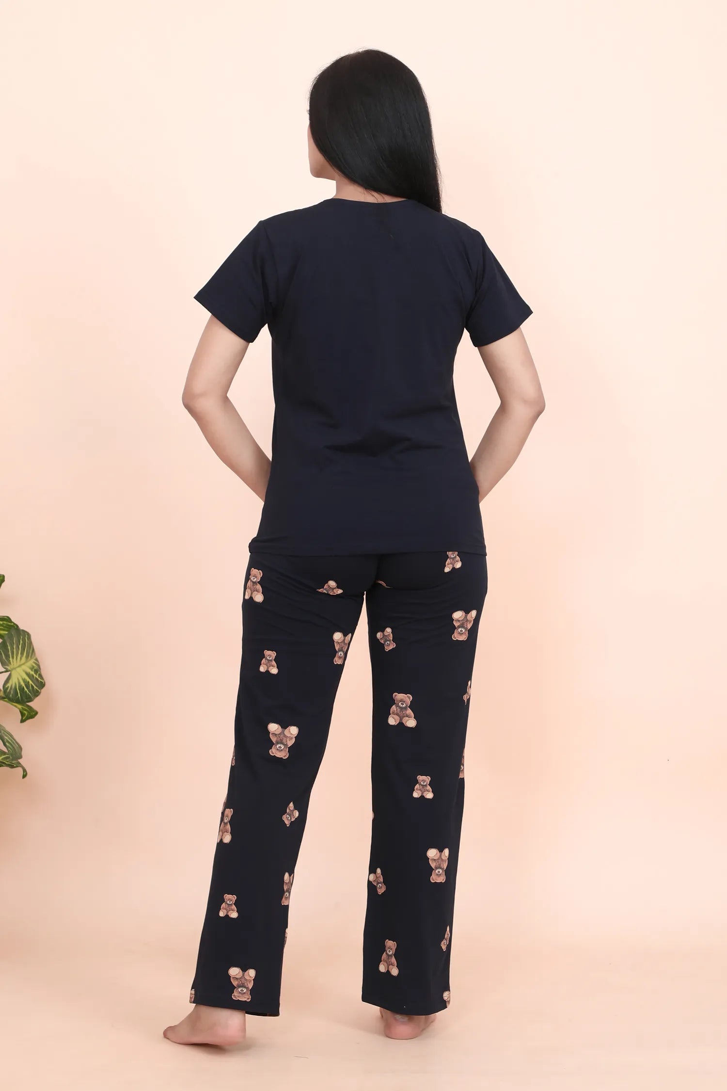 Velure Cute Teddy Print Pajama Set