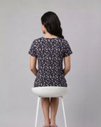 Velure Midnight Meadow Ditsy Floral Short Nighty
