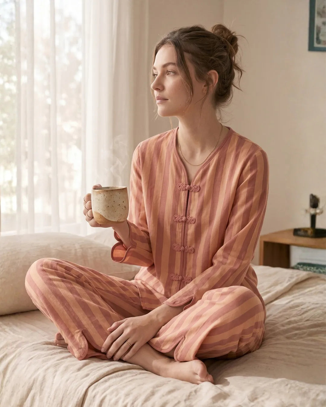 Velure Terracotta Clay Night Suit