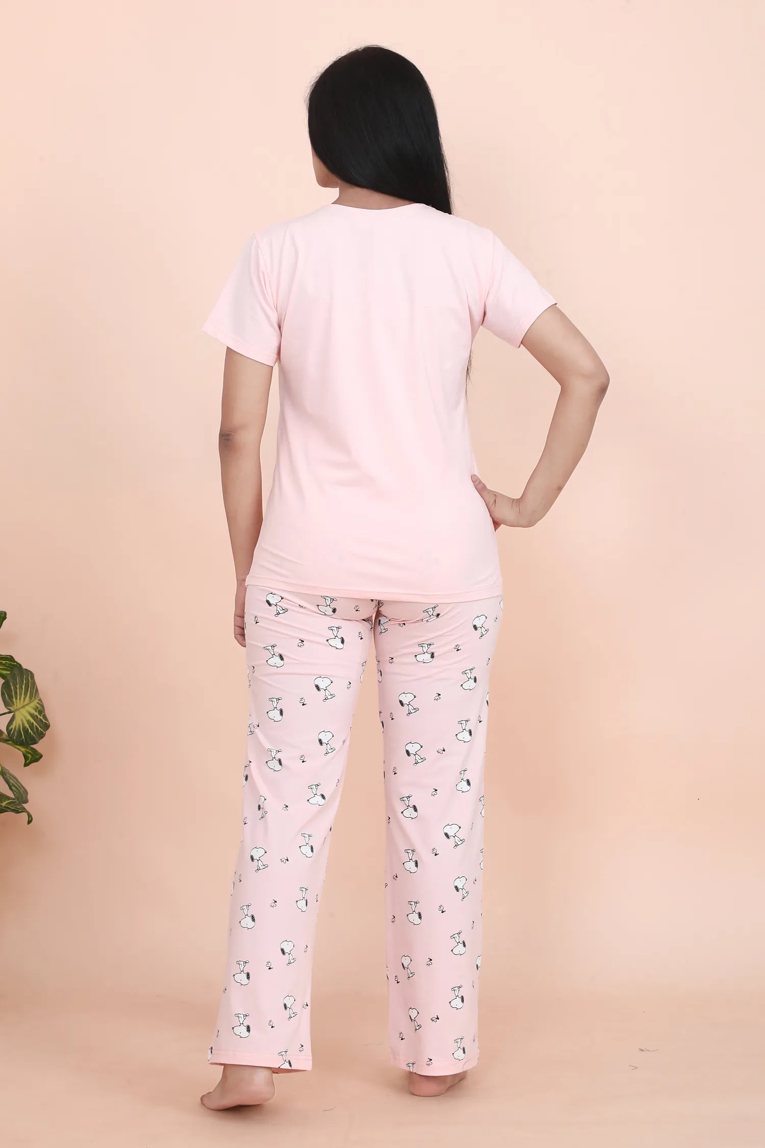 Velure Trendy Snoppy Print Pajama Set