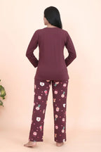 Velure Adorable  Candy Print Full Sleeves Pajama Set