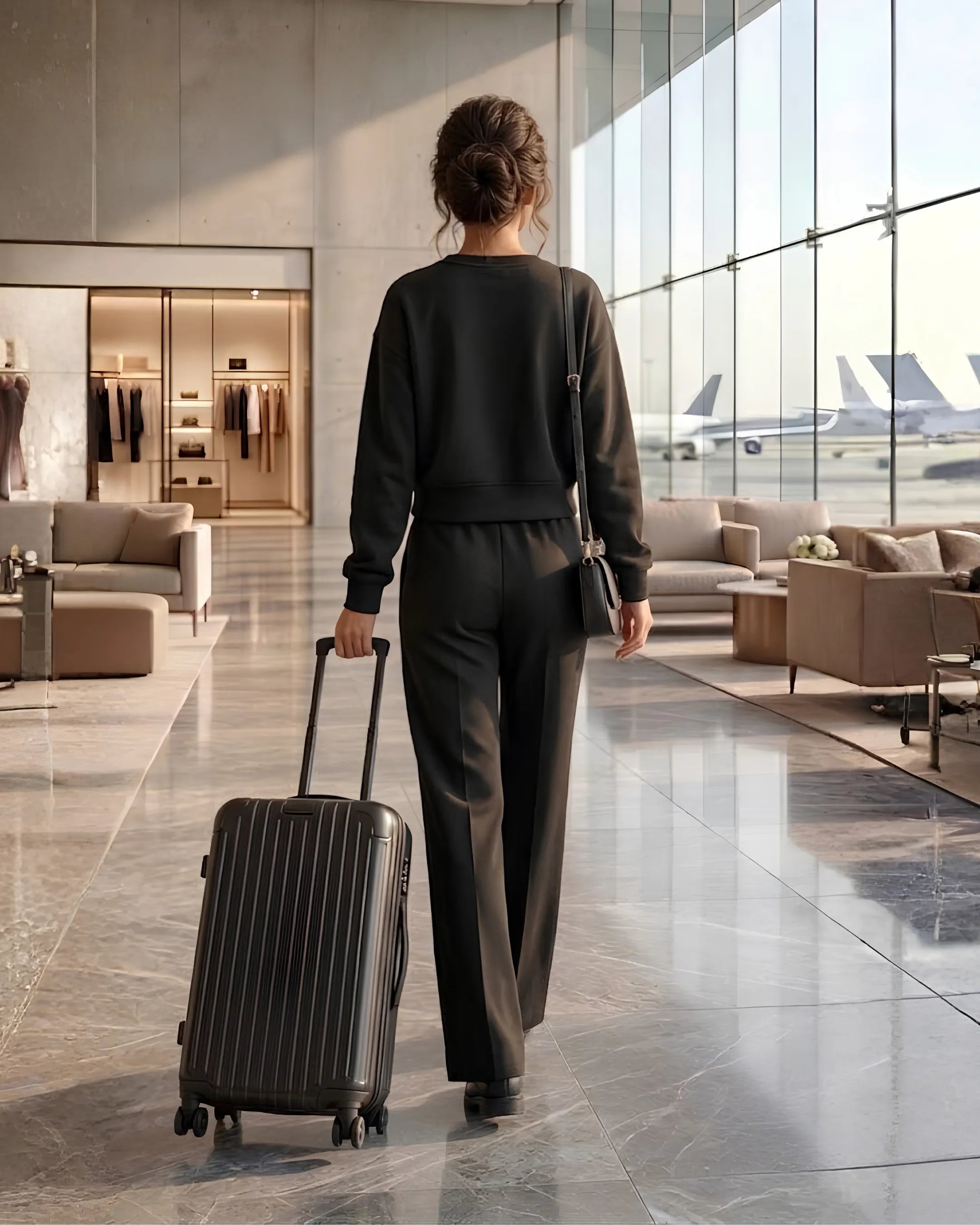 Velure  Black Snooze Wave Travel Set