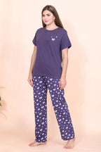Velure Lovely Heart Print Pajama Set