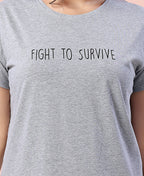 Velure Cheerful Short Nighty - Velure - - Cotton, Half Sleeves, Knee Length, Printed, Round neck