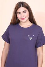 Velure Lovely Heart Print Pajama Set