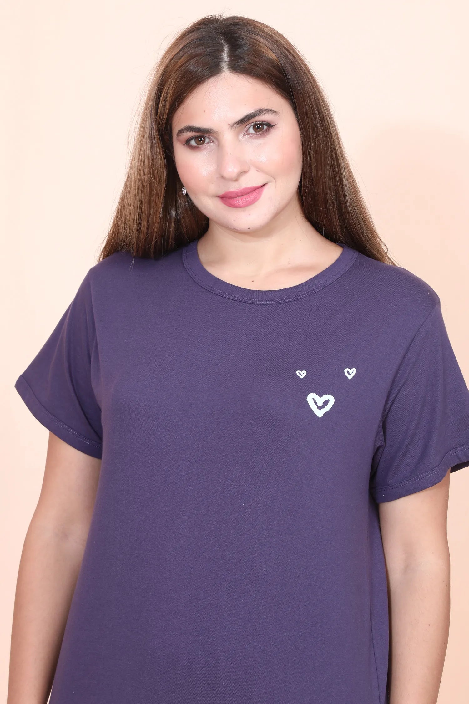 Velure Lovely Heart Print Pajama Set