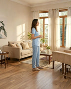 Velure Soothing Blue Floral Pajama Set