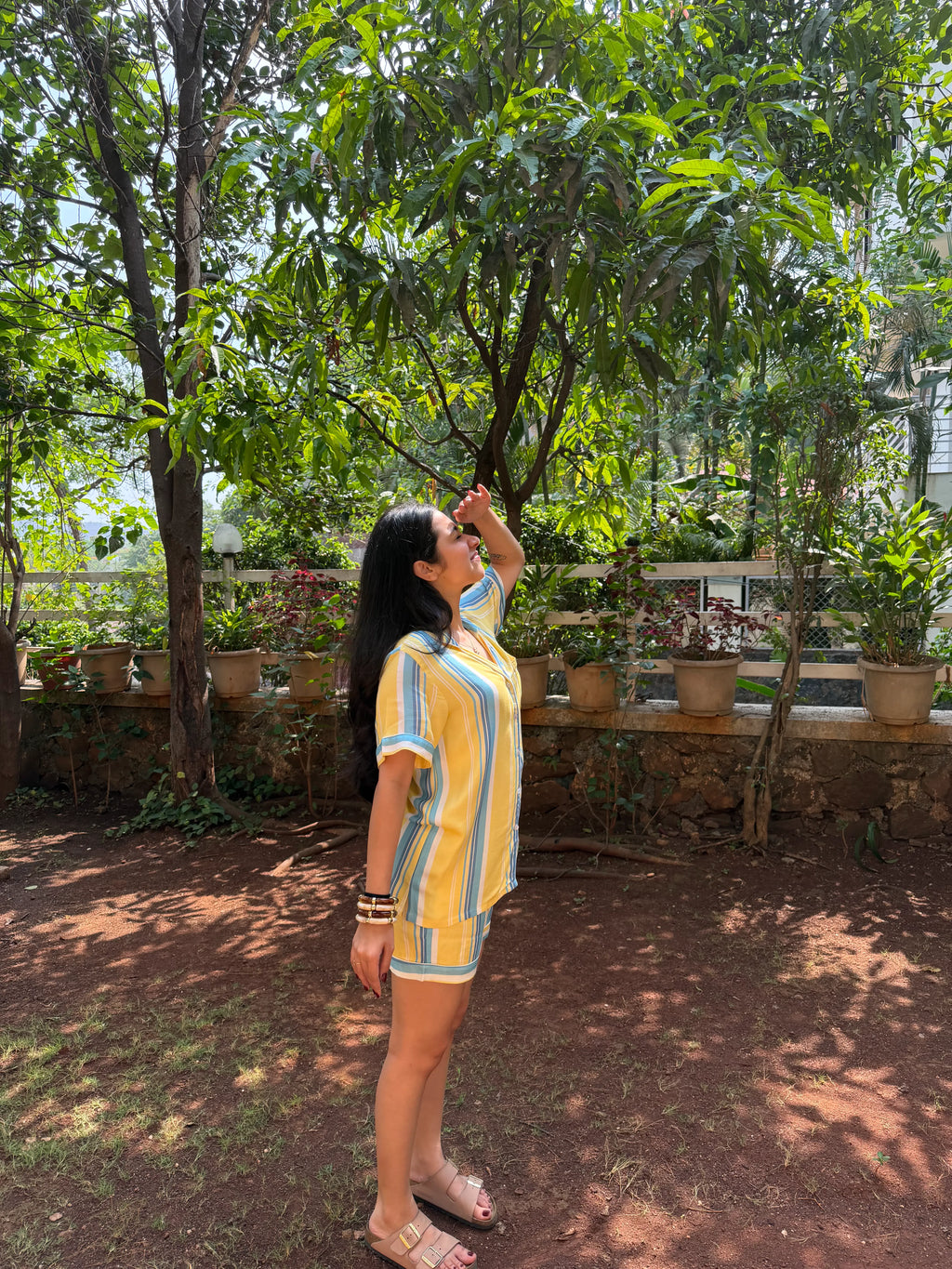 Velure Cozy Stripes Shorts Set