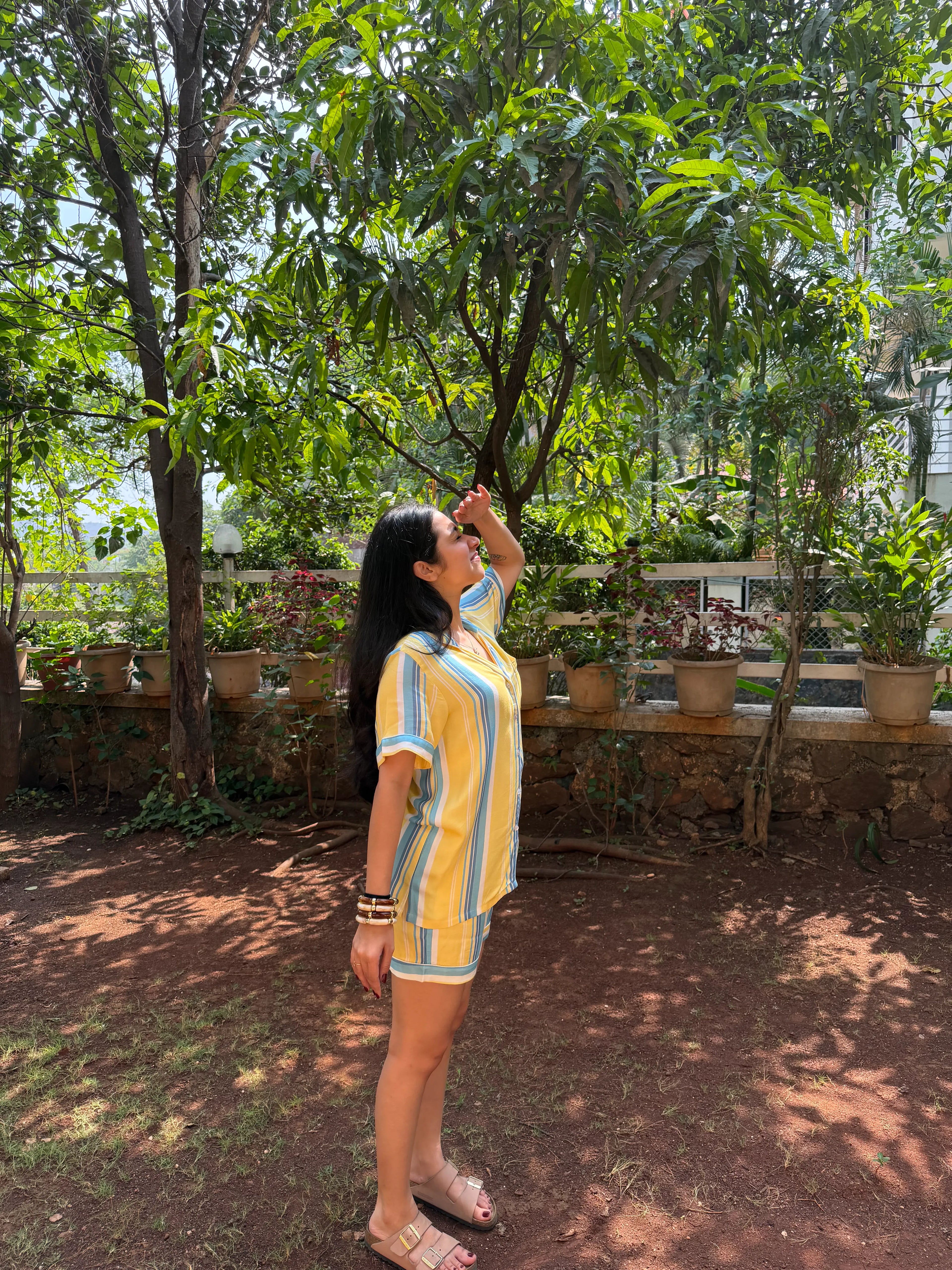 Velure Cozy Stripes Shorts Set