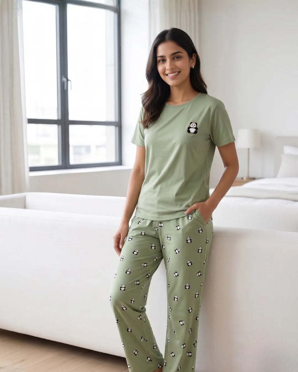 Velure Panda Cuddles Pajama Set