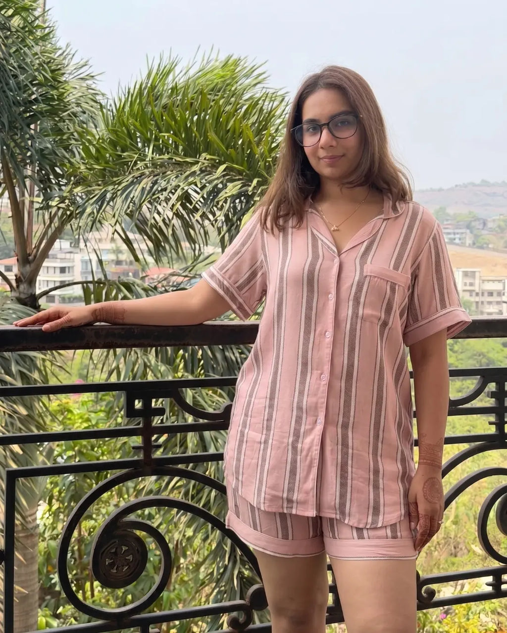 Velure Adorable Stripes Shorts Set