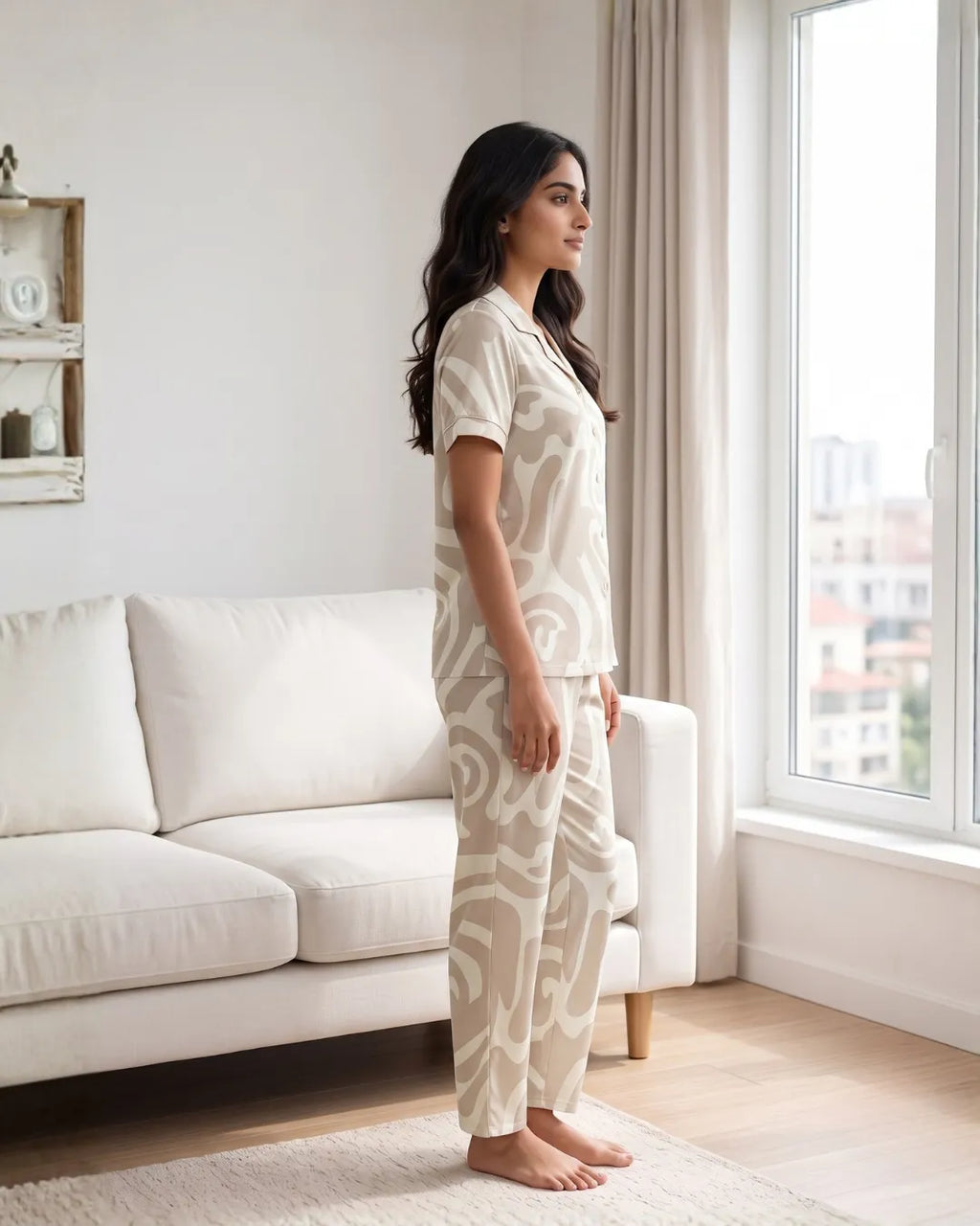 Velure Creamy Curves Night Suit