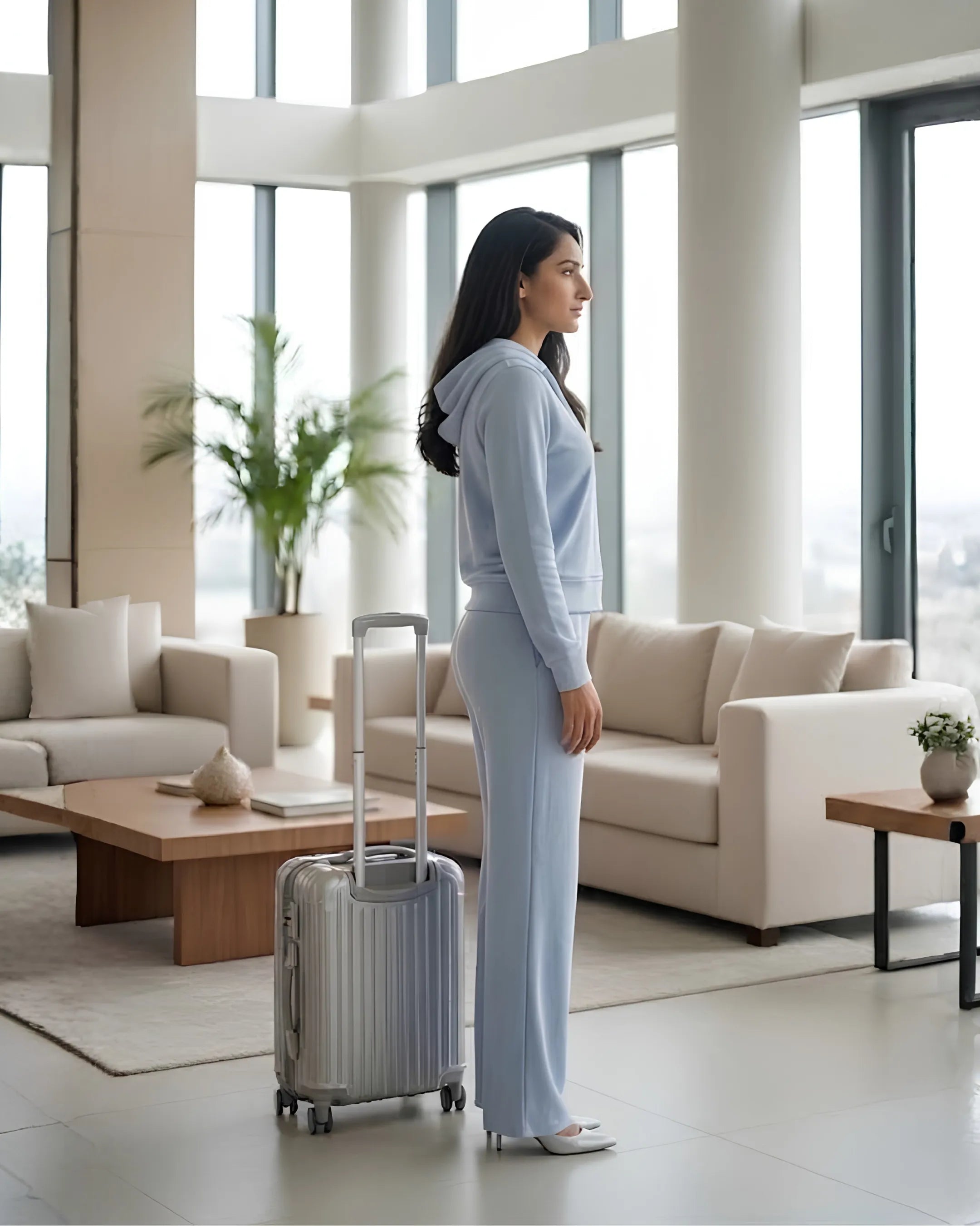 Velure Sky Blue Warm Glow Travel Set
