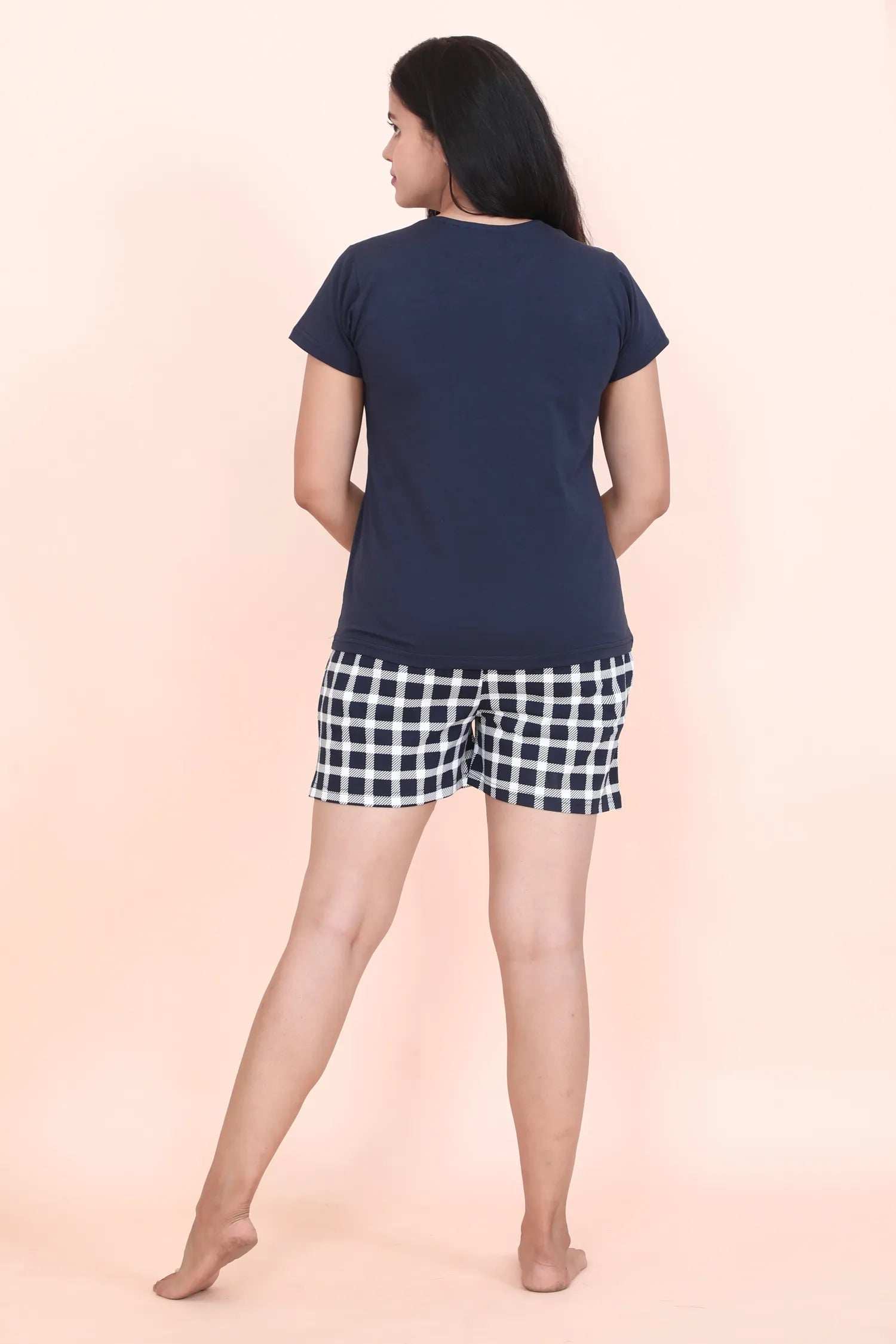 Velure Cheerful Shorts Set - Velure - - Cotton Lycra Fabric, Half Sleeves, Printed, Round neck, Shorts