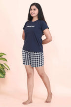 Velure Cheerful Shorts Set - Velure - - Cotton Lycra Fabric, Half Sleeves, Printed, Round neck, Shorts
