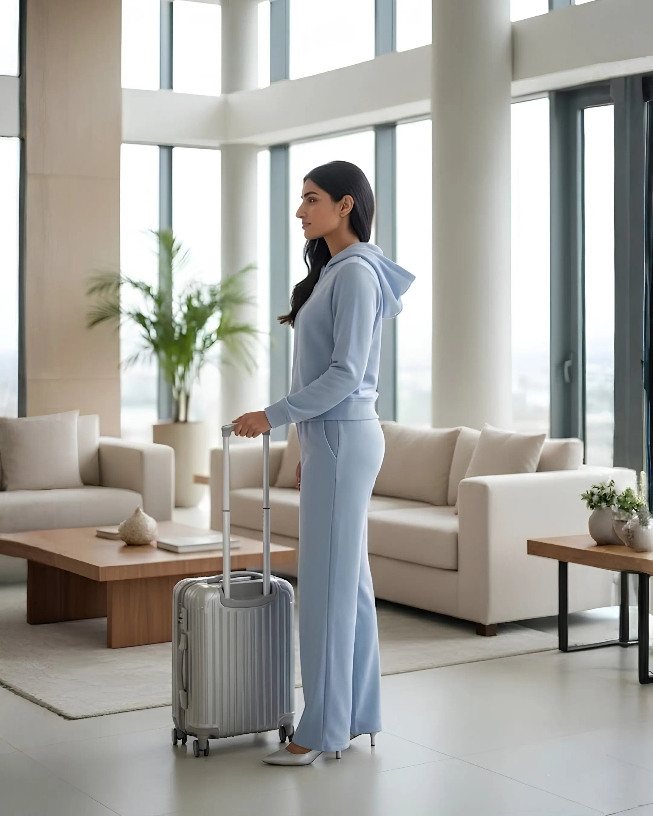 Velure Sky Blue Warm Glow Travel Set